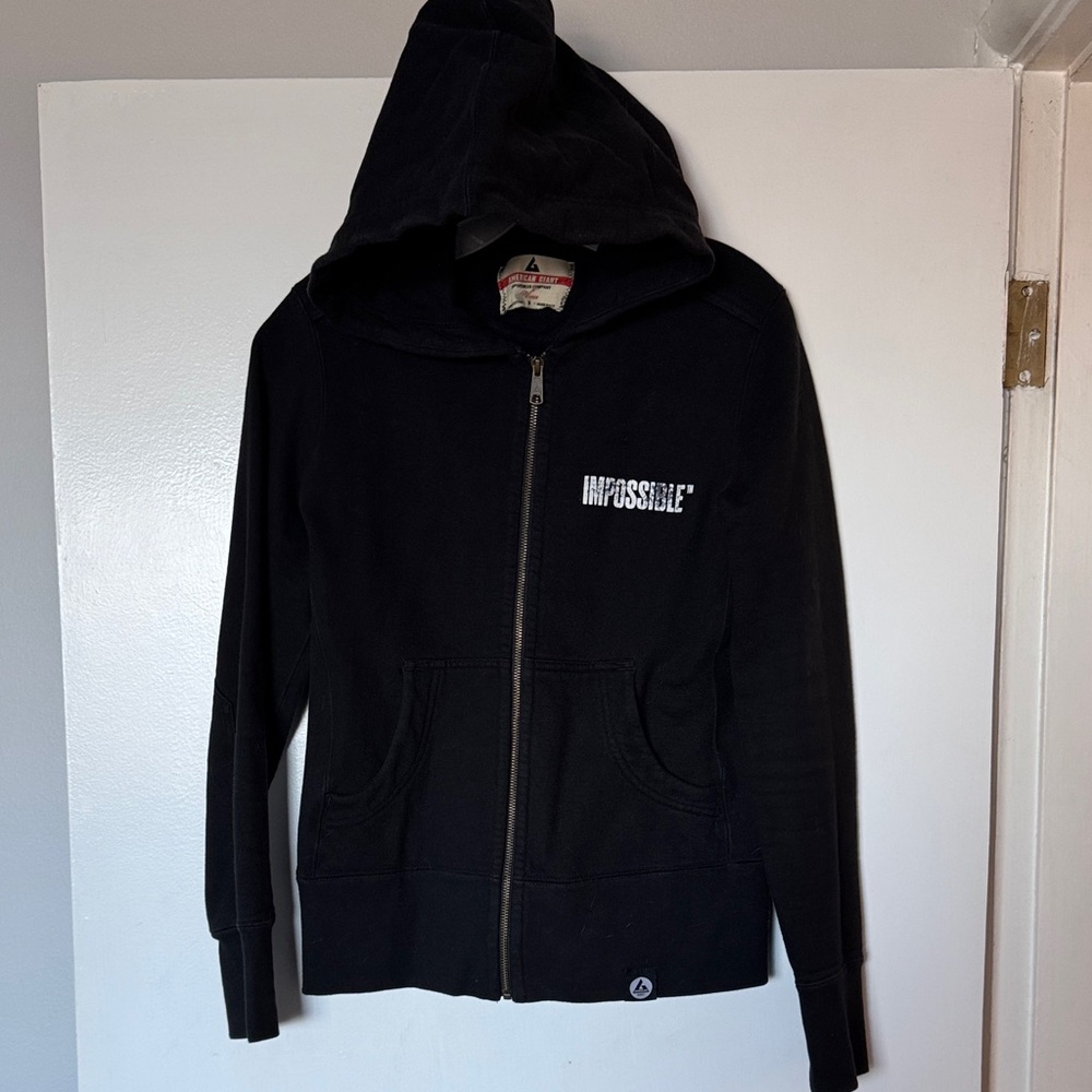 American Giant Black Impossible Foods Hoodie Women’s Medium